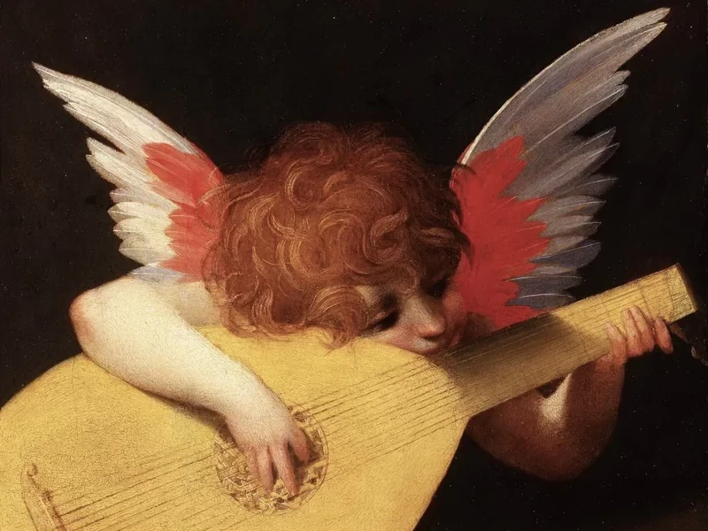 1494-Rosso Fiorentino - Angelo musicante - Galleria degli Uffizi, Firenze